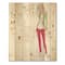 Designart - Trendy Fashion Girl II - Children's Art Print on Natural Pine Wood